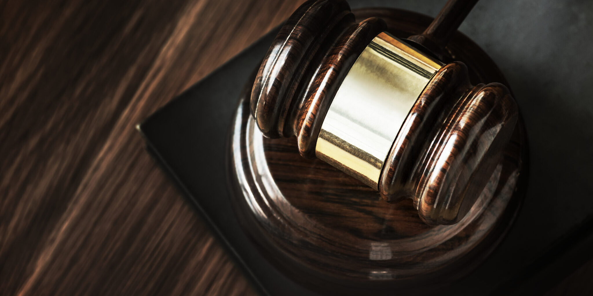 Closeup of gavel judgement concept